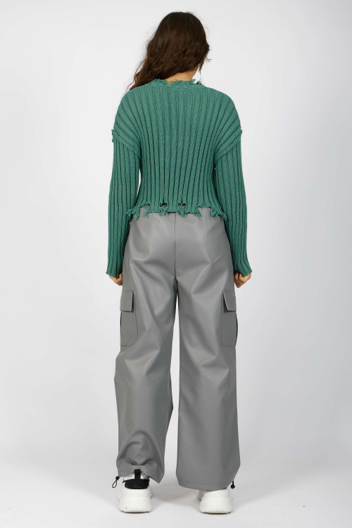 Свитшот G-SW24629 (Серо-зеленый, 140)