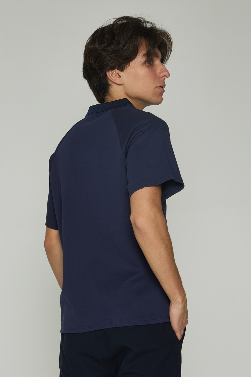 Поло B-PL35251 (Синий, 158)