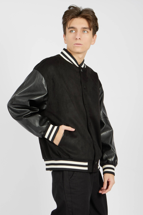 Бомбер B-JCK34478 (Черный, 158)