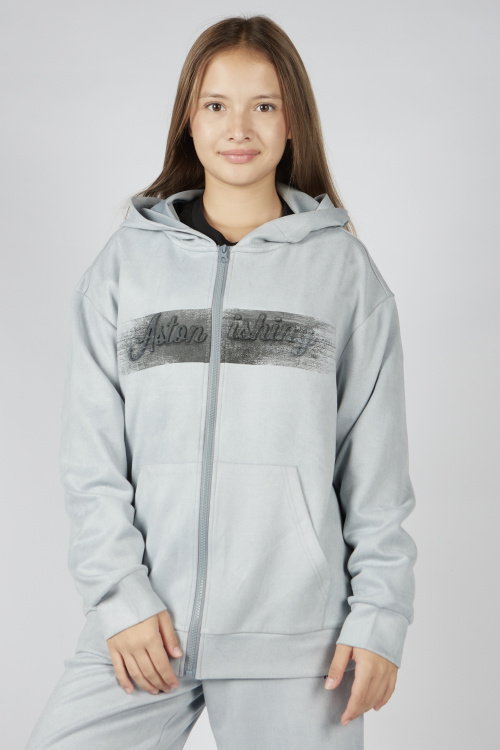 Толстовка на молнии G-HDZ26019 Miasin (Серый, 134)