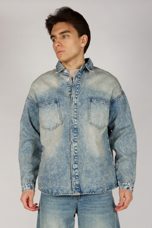 Рубашка B-SH36498 Miasin (джинс. синий, 140-170)