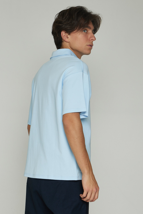 Поло B-PL35244 (Голубой, 140)