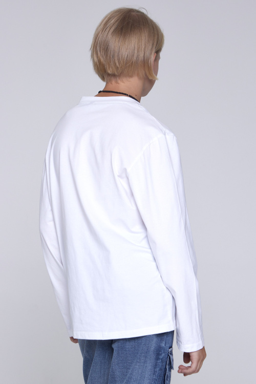 Лонгслив B-SW35119 (белый, 140)