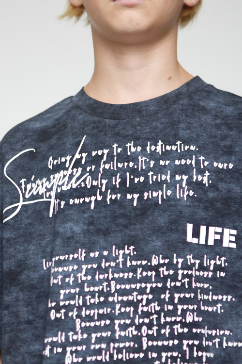 Футболка B-TS35168 (черный, 140)