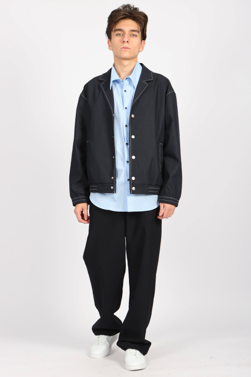 Рубашка B-SH34419 (Голубой, 158)