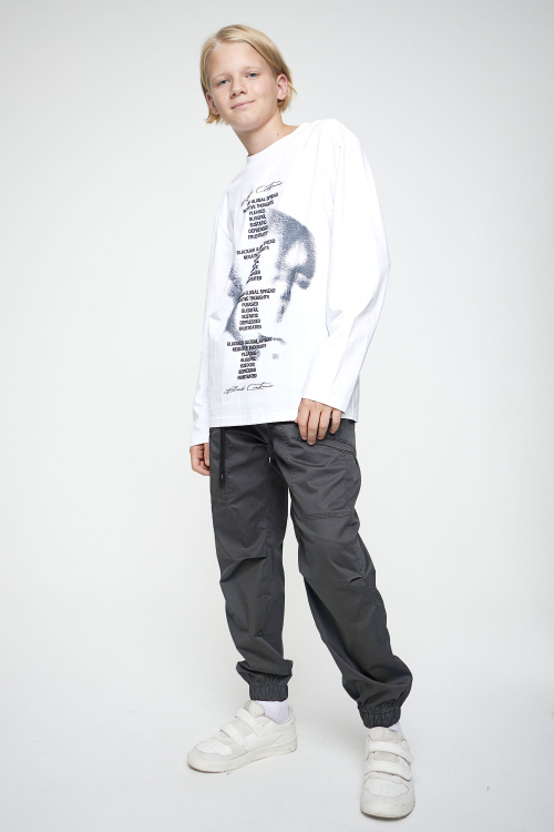 Лонгслив B-SW35119 (белый, 140)