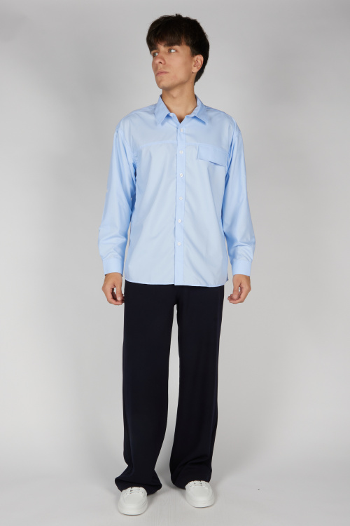 Рубашка B-SH36221 Miasin (Голубой, 140-170 (6 шт.))