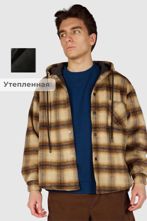 Куртка B-JCK36501 Miasin (бежевый в клетку, 140-170)