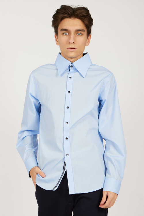 Рубашка B-SH34454 (Голубой, 122)