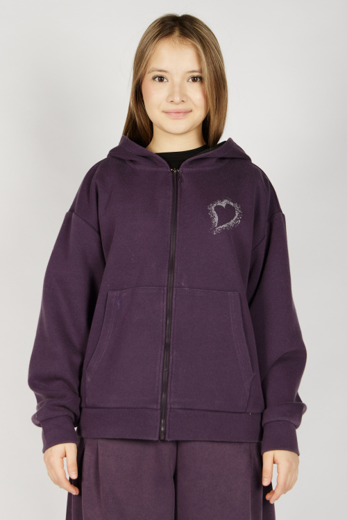 Толстовка на молнии G-HDZ26444 Miasin (темно-фиолетовый, 134-164)