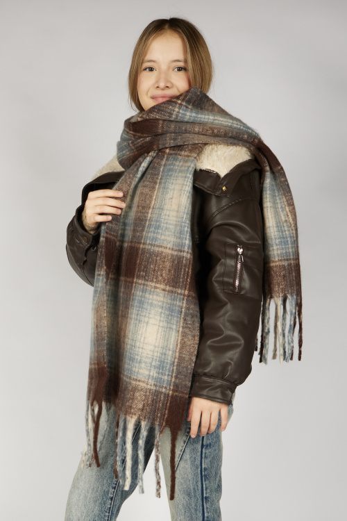 Шарф A-SC56776 Miasin (коричневый/Синий, OS (4 шт.))