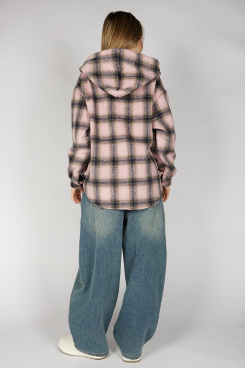 Куртка B-JCK36501 Miasin (розовый в клетку, 140-170)