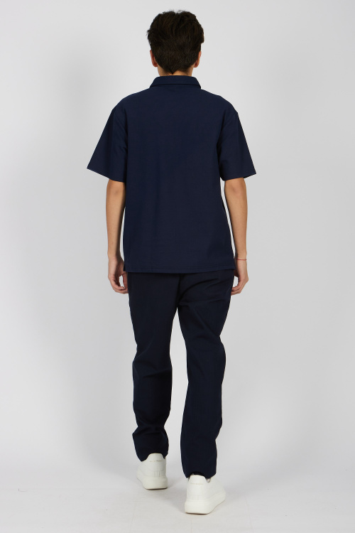 Поло B-PL34444 (Синий, 158)