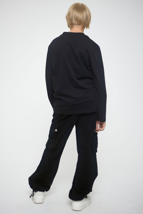 Лонгслив B-SW35119 (черный, 140)