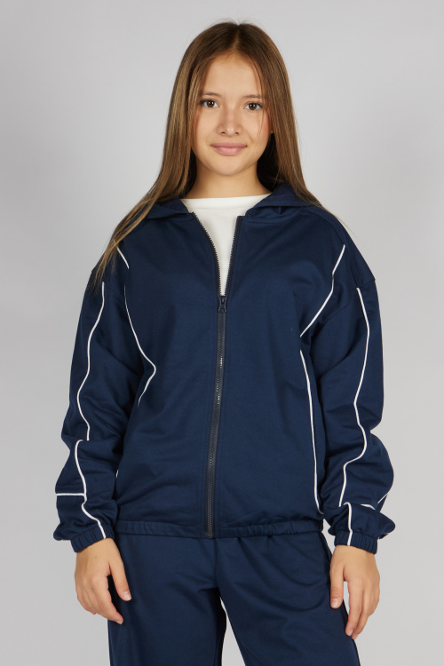 Толстовка на молнии G-HDZ26321 Miasin (Синий, 122-128 (2 шт.))