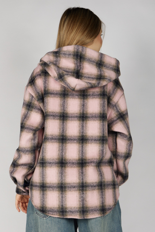 Куртка B-JCK36501 Miasin (розовый в клетку, 140-170)