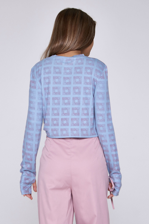 Лонгслив G-TN25118 (Джинсовый, 134)