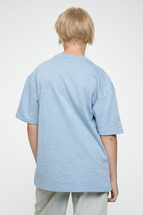 Футболка B-TS35121 (Джинсовый, 140)