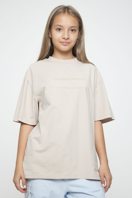 Футболка B-TS35166 (Светло-бежевый, 140)
