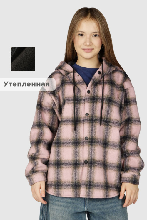 Куртка B-JCK36501 Miasin (розовый в клетку, 140-170)