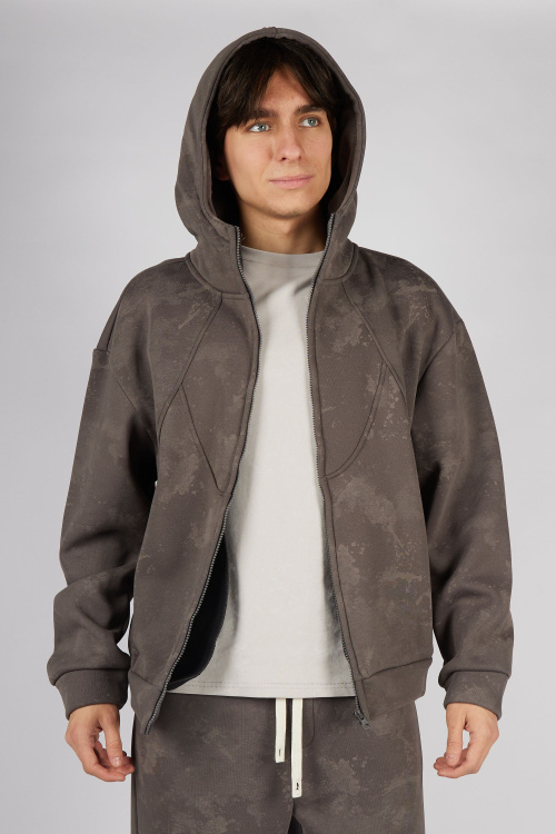 Толстовка на молнии B-HDZ35433 Miasin (коричневый, 146)